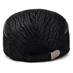 London Winter Earflaps Burned Flat Cap