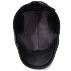 London Winter Earflaps Burned Flat Cap