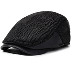 London Winter Earflaps Burned Flat Cap