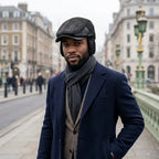 London Winter Earflaps Burned Flat Cap
