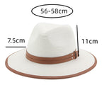 Lorient Summer Straw Fedora Hat
