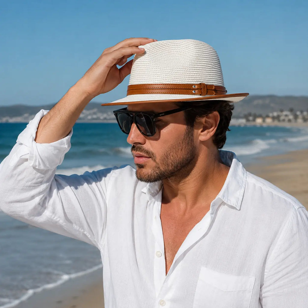 Lorient Summer Straw Fedora Hat