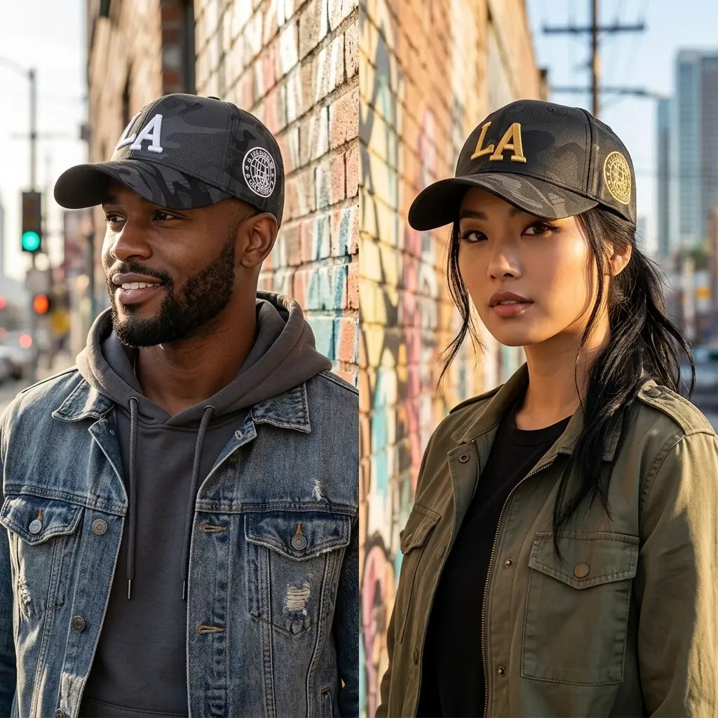 Los Angeles LA Camouflage Baseball Cap