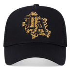 Los Angeles LA Mesh Black Trucker Cap