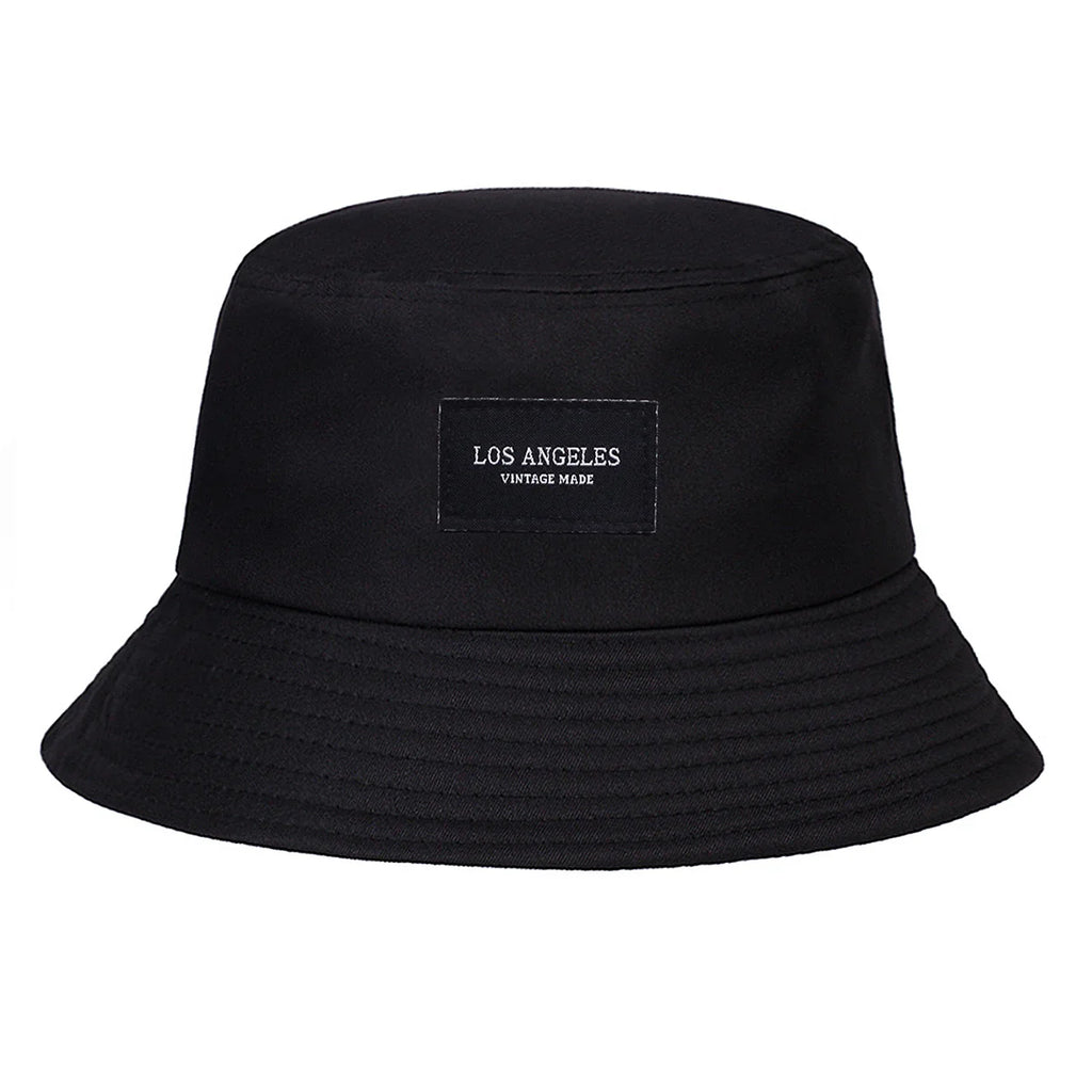 Los Angeles Vintage Black Bucket Hat