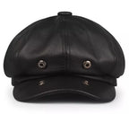 Louis Genuine Leather Newsboy Cap