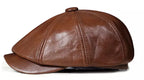 Louis Genuine Leather Newsboy Cap