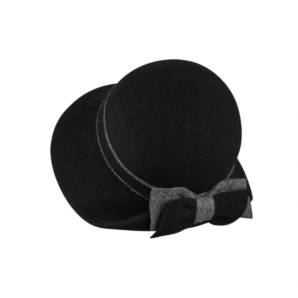 Louise Women Winter Wool Bowknot Cloche Hat