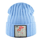 Love Flamingo Knitted Beanie