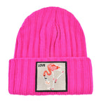 Love Flamingo Knitted Beanie