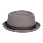 Lucca Gray Wool Porkpie Hat