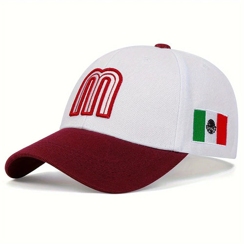 White Mexico Style Baseball Cap