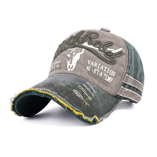 Green Baseball Cap with Embroidered Logo