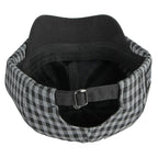 Madison Vintage Plaid Cotton Newsboy Cap