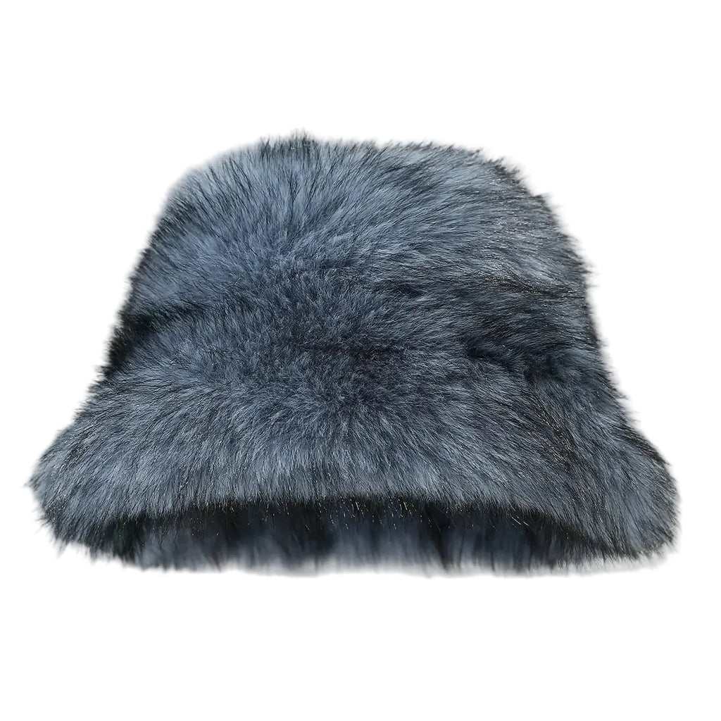 Madison Winter Plain Fur Bucket Hat