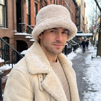 Madison Winter Plain Fur Bucket Hat