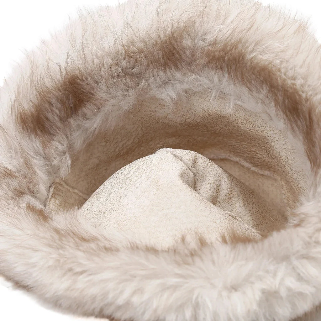 Madison Winter Plain Fur Bucket Hat