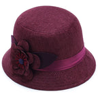 Madison Women Floral Linen Cloche Bucket Hat