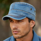 Maine Vintage Denim Army Cap