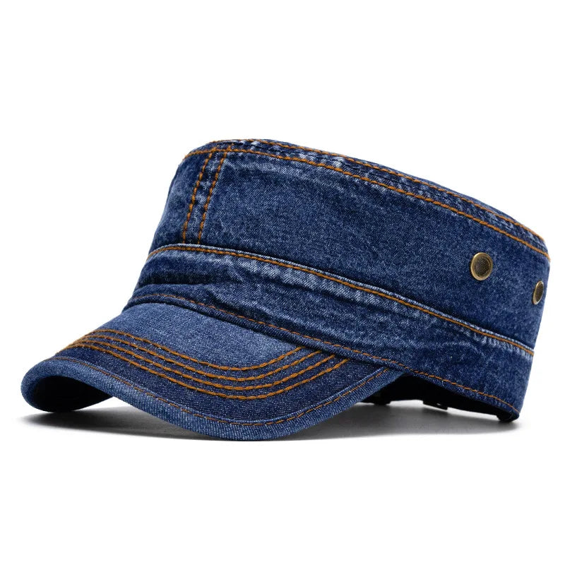 Maine Vintage Denim Army Cap