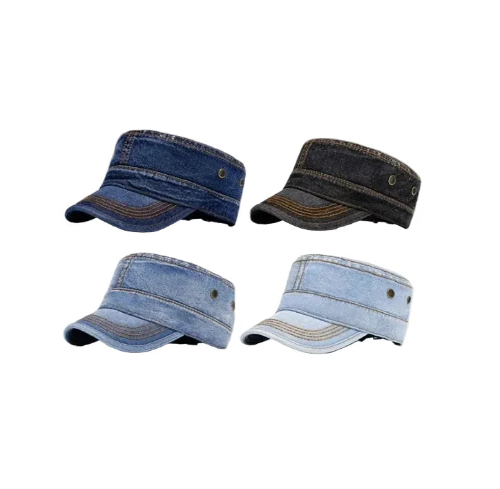 Maine Vintage Denim Army Cap