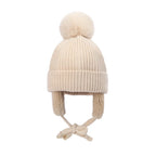 Malcom Kids Winter Wool Knitted Pom-Pom Beanie