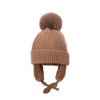 Malcom Kids Winter Wool Knitted Pom-Pom Beanie