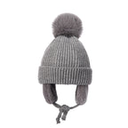 Malcom Kids Winter Wool Knitted Pom-Pom Beanie