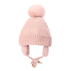 Malcom Kids Winter Wool Knitted Pom-Pom Beanie