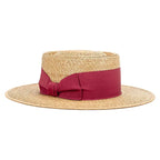 Maldives Summer Handmade Straw Porkpie Hat