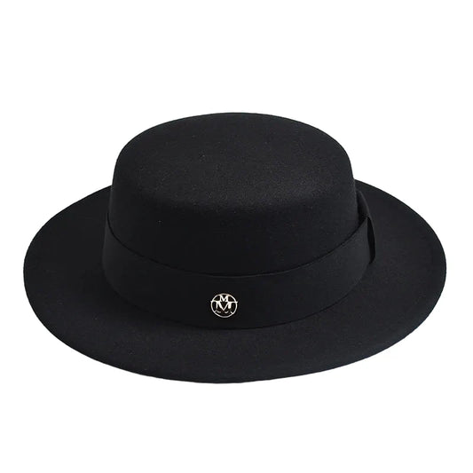 Manchester Retro Felt Boater Hat