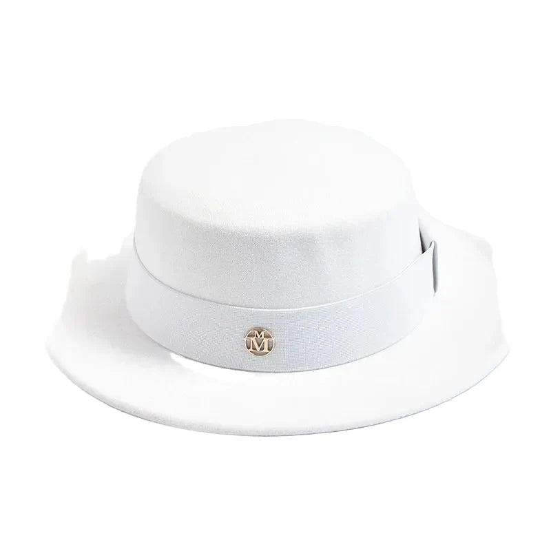 Manchester Retro Felt Boater Hat