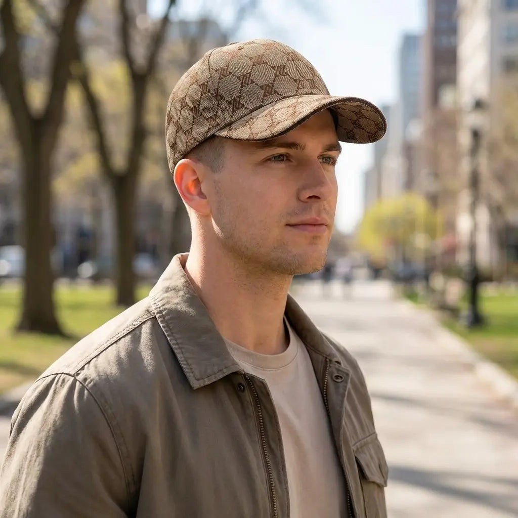 Manhattan Vintage Panels Cotton Baseball Cap