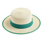 Raffia boater hat – natural raffia hat