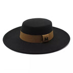 Black Vintage Boater Hat – classic vintage straw hat