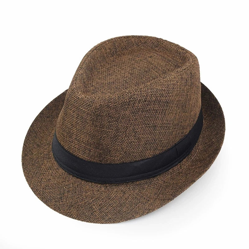 Marseille Summer Linen Trilby Hat