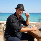 Marseille Summer Linen Trilby Hat