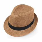 Marseille Summer Linen Trilby Hat