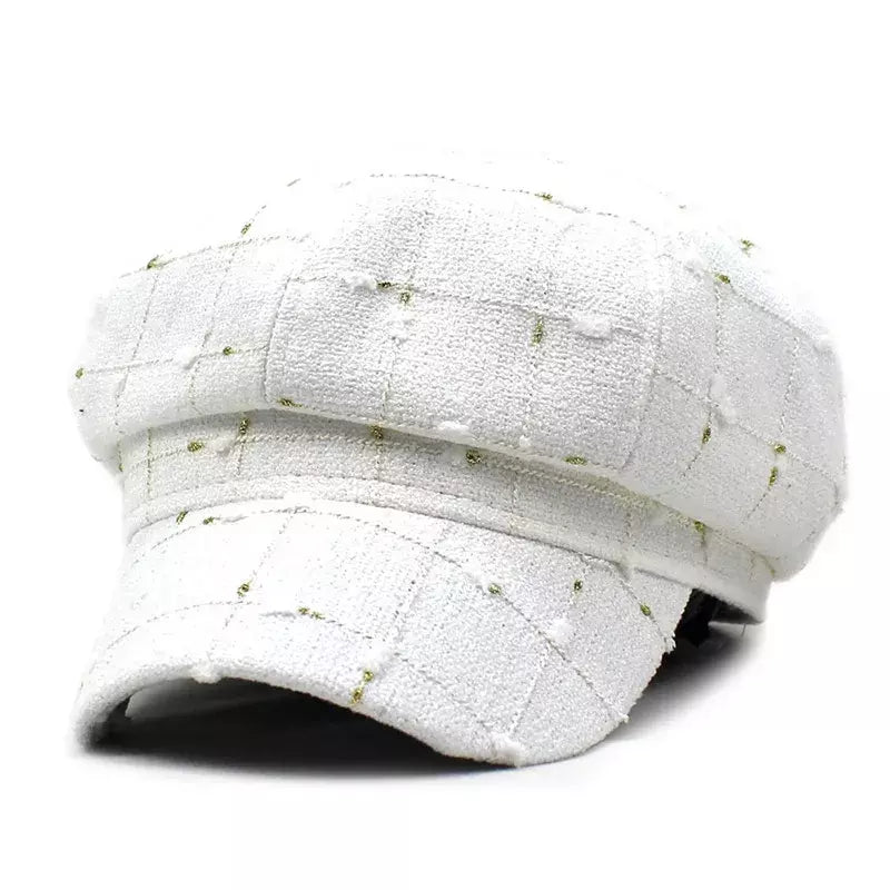 Marylin Women Plaid Newsboy Cap
