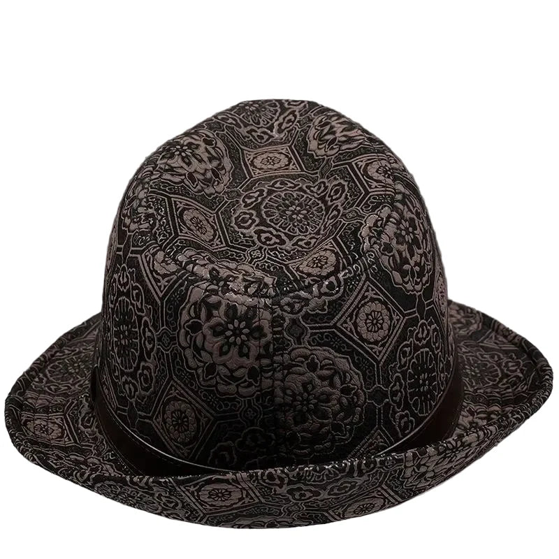 Masefield Genuine Leather Trilby Hat