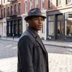 Masefield Genuine Leather Trilby Hat