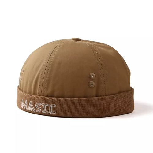 Khaki Classic Docker Cap