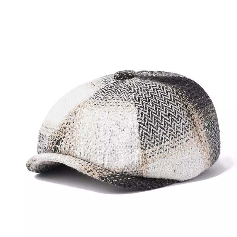 Mauriac Patchwork Winter Newsboy Cap