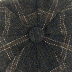 McCook Green Plaid Wool Newsboy Cap