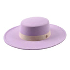 Light purple Wide Brim Boater Hat – adjustable wide brim hat
