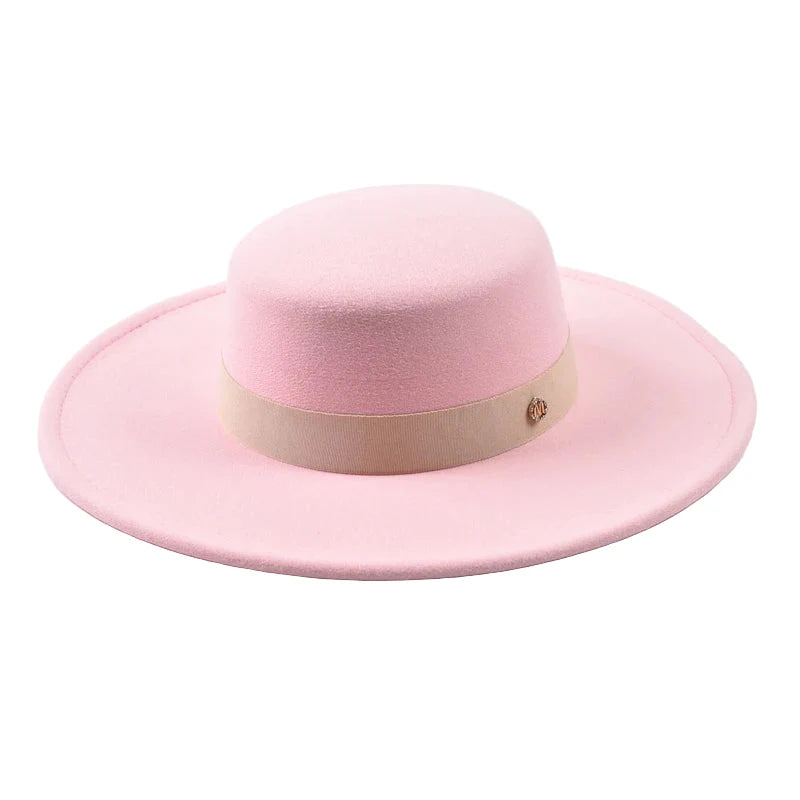 Mettreux Wide Brimmed Boater Hat
