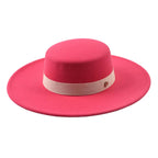 Rose Wide Brim Boater Hat – adjustable wide brim hat