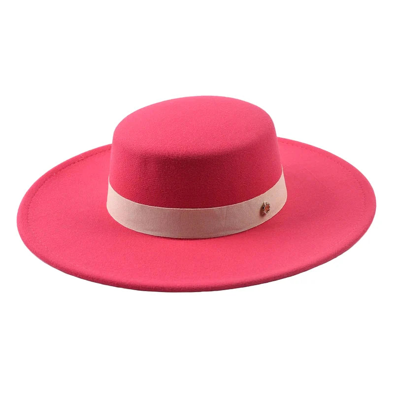 Mettreux Wide Brimmed Boater Hat
