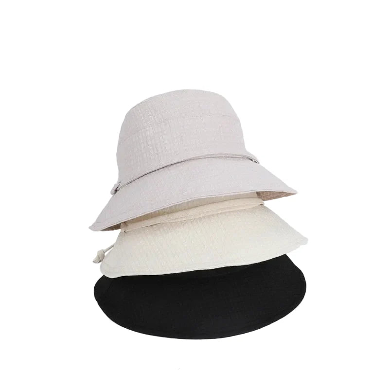 Miami Women Summer Ribbon Bucket Hat