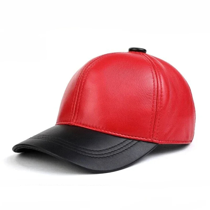 Michigan Genuine Leather Baseball Cap